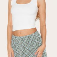 74e768de7350140fb03c18de13caeedbb6ee71cf_CNL9344_5_green_check_printed_frill_hem_mini_skirt