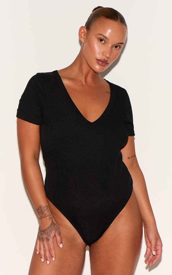 771e4b7c5e1cb81dfa53eb9ab6496f178b03072a_CLR9833_2_plus_black_ribbed_plunge_short_sleeve_bodysuit