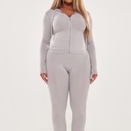 7735756bfd1582202c4e3591a3f76a96615366e6_CNG0596_1_shape_grey_sculpted_foldover_waist_flare_trousers