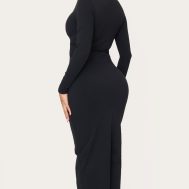 78e87e0b1061da45159309df2863f317fc3c4365_CNK8795_2_shape_black_sculpt_plunge_front_strappy_waist_long_sleeve_maxi_dress