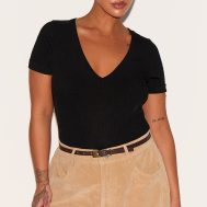 790b2f70c127b639b4c7bc950d0dc90b6329c073_CLR9833_1_plus_black_ribbed_plunge_short_sleeve_bodysuit