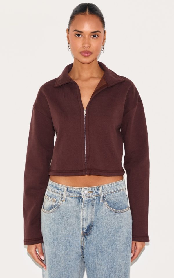 79680c919e51e380f3b067d41308df8e148a32f6_CNL9618_1_chocolate_premium_boxy_sweat_zip_up_polo