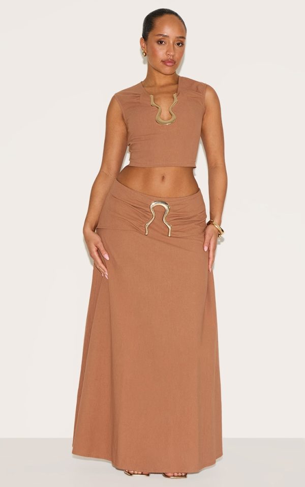 797417f08c4dbf2717fe3517fd1e66d416123bdd_CNM6334_3_shape_mocha_linen_gold_wave_trim_crop_top