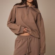 7adafb410eb177e7744903d1d0b7a5c3f71cb91d_CNM6493_1_mocha_premium_loopback_quarter_zip_foldover_sweatshirt