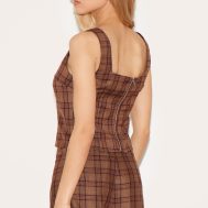 7b51c60f239c57761ed663f086a6750c1da6f471_CNL7298_2_brown_tailored_woven_check_square_neck_top