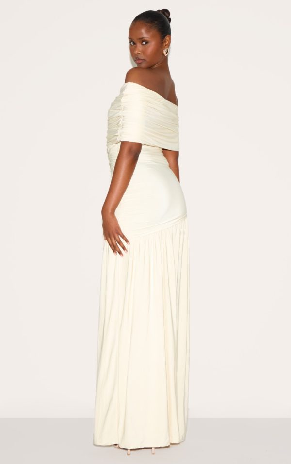 7cdcf158f279533de9b4c63e59f07b3448dfa55a_CNM8673_2_cream_double_layer_slinky_bardot_one_shoulder_ruched_maxi_dress