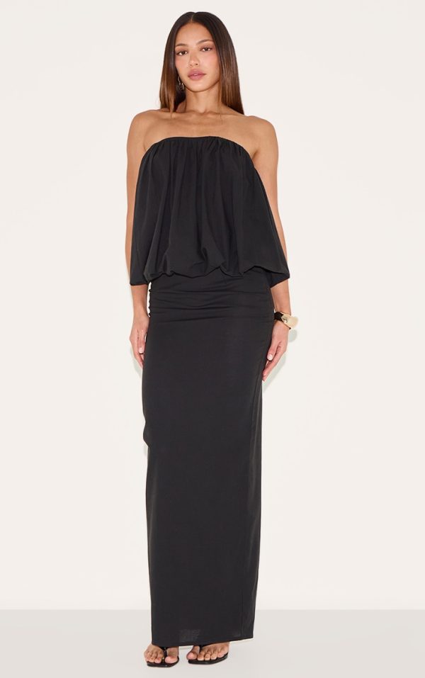 7f4f79d02f1363ac977c15d6a5505e1b8eeb22fc_CNM5644_3_tall_black_linen_look_ruched_bandeau_top