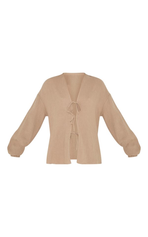 81cd95ce7338d37f2c13aeb393a4b2f5429ede6b_CNM5615_5_tall_mushroom_textured_cheesecloth_tie_front_shirt