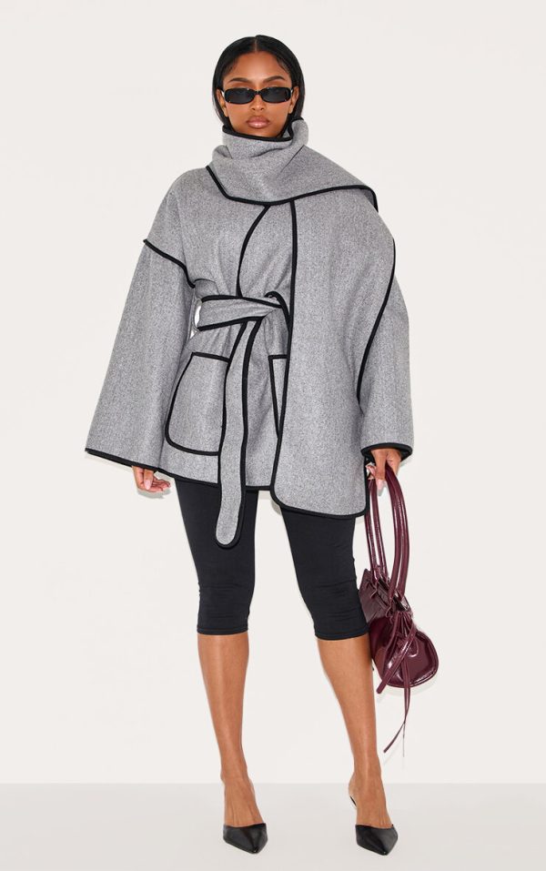880a92175b19b74e85aa60f6f23dc7ef711cd4e7_CNM3005_3_shape_grey_wool_look_contrast_binding_wrap_over_belted_jacket_and_scarf