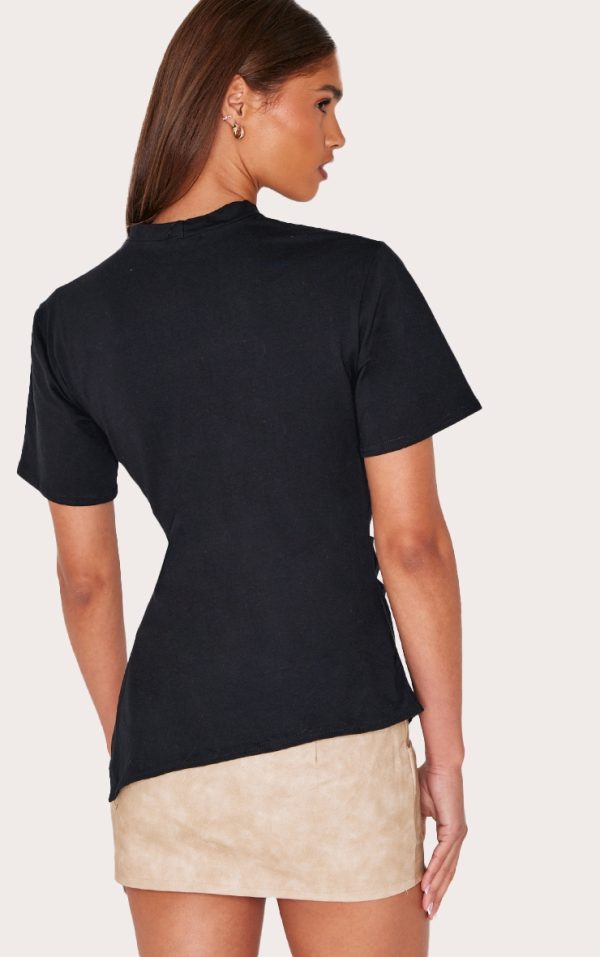 887baf5a2f73c61354bc966912f999a7ebfc7eff_CNL5589_2_black_cotton_ruched_side_asymmetric_hem_t_shirt