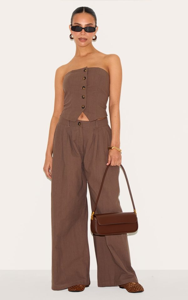 8b5b96890c57e4759f105074bc371a43bc85f54b_CNM3507_1_petite_chocolate_woven_wide_leg_trousers