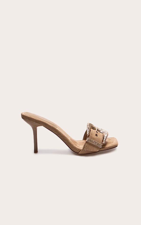 8cef62ab85a0a57ff2384daad1f36bd4c11b65d1_CNJ8401_1_camel_faux_suede_square_toe_western_buckle_high_stiletto_heeled_mules