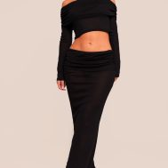 9112691c419238b4f5b917d8394e3f387b0bf073_CNH7561_1_black_sheer_burnout_mesh_fold_over_hem_low_rise_maxi_skirt