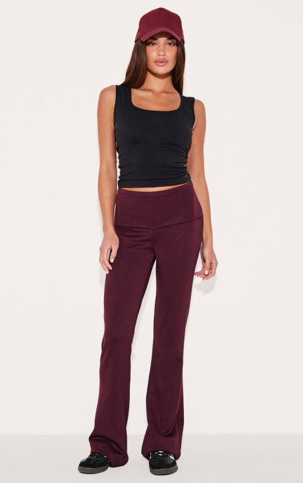 954984170738157ec86b696fbdad2780db1b9ff9_CNL8851_1_burgundy_premium_soft_touch_foldover_yoga_flares