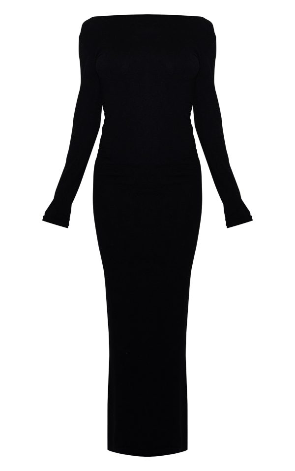 9733207b07f003c48dbe9580f72cbe87f7688463_CNL6043_5_black_basic_knit_asymmetric_neckline_long_sleeve_maxi_dress