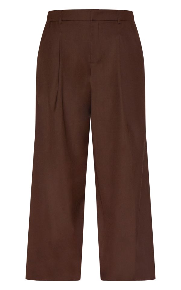 973ce059a7ba7a22cf060fdd3fca8fd9fb7c5ca0_CNL9937_5_plus_chocolate_black_woven_double_pleat_wide_leg_trouser