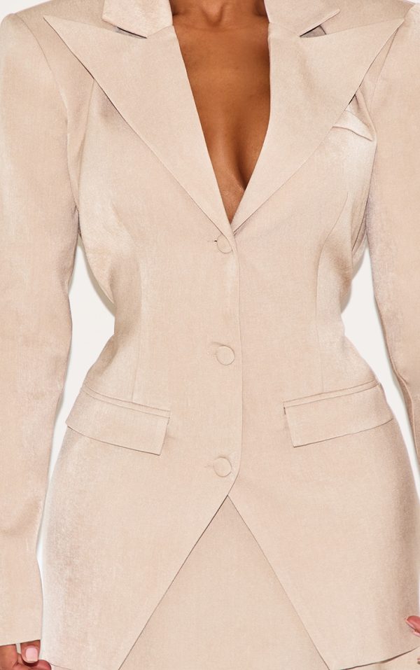 9748556454754eeec814ba54ee3d99cb39fcea3f_CNM1374_4_shape_stone_woven_split_hem_cinched_adjustable_waist_blazer