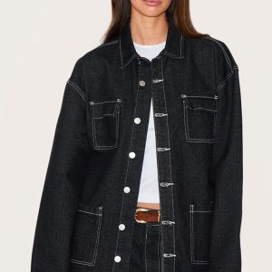 Raw Indigo Pocket Detail Washed Denim Shirt