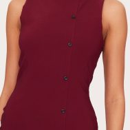 99bfec879516ebf4a966fe2d0f5ed4df41f5214b_CNL5433_4_burgundy_stretch_woven_button_down_shift_dress