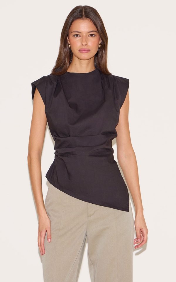9ab64866c5fc668cf7acf676f3c6e59490d70e88_CNM4279_1_black_woven_shoulder_detail_asymmetric_hem_long_top