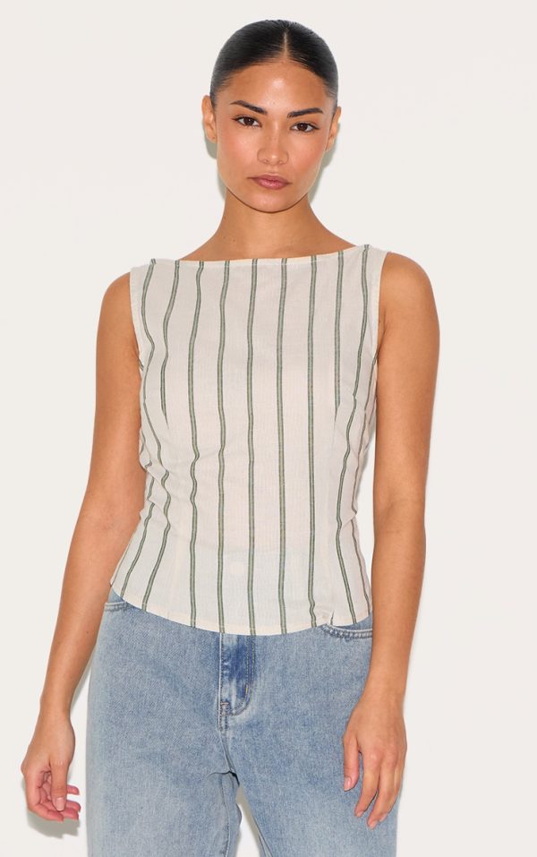 9d08f58c2dc2a6ec5011d0f7d113bd9b08087e03_CNM3443_1_petite_white_woven_pinstripe_boatneck_top