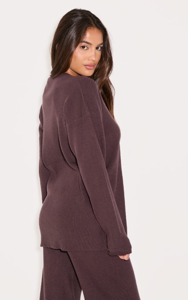 a295edac903e13cd5437e3c802c72221def84538_CNL3867_2_chocolate_light_rib_knit_oversized_top