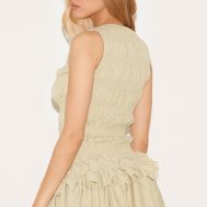 a30b2fb955d8858c9ce6032cecb5db224ef455eb_CNL9876_2_sage_green_tailored_shirred_frill_shift_dress