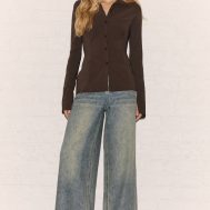 a487aa2521d626c76c7c0c81dfd15699a240ac76_CNL8964_3_chocolate_bengaline_cinched_waist_detail_long_sleeve_shirt