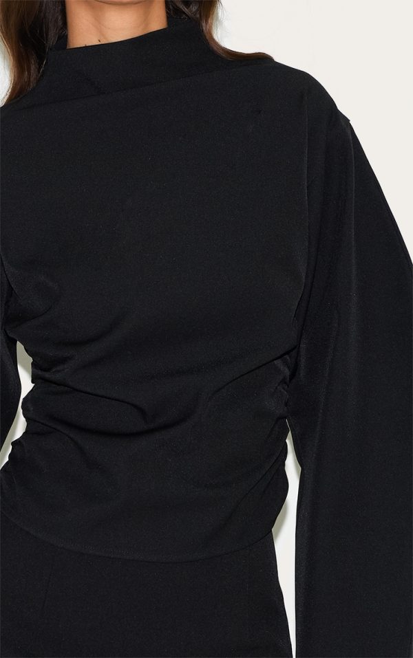 a720332c944251947677ce22ea987122a404fbc0_CNM3882_4_black_woven_highneck_fitted_top