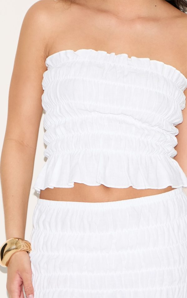 a8d02006b537a4d6ff0de1fc599a6dfa8e787ec6_CNM9993_4_white_textured_shirred_bandeau_top