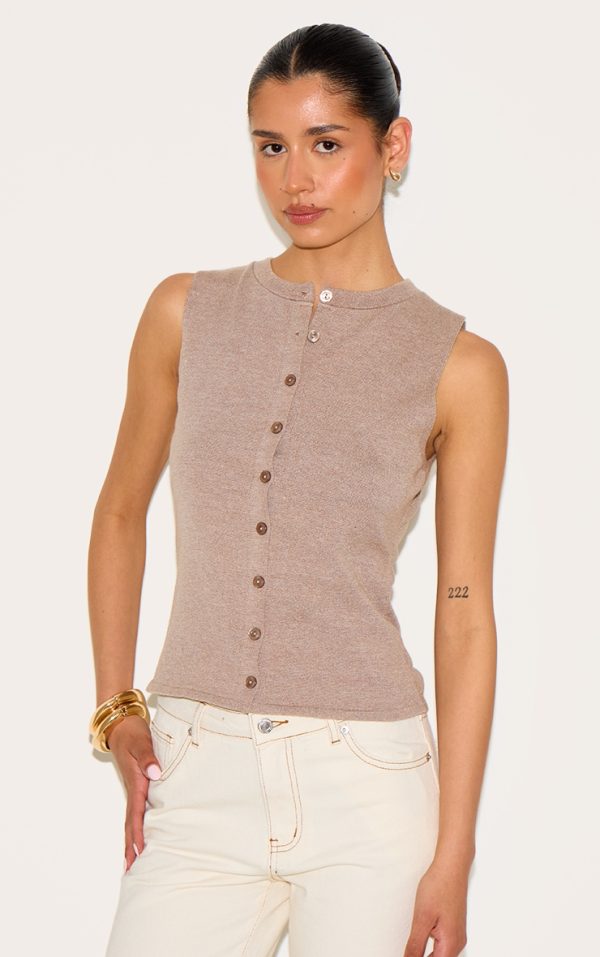 a9861395efc604c2e6e58b831d77e35dc88c9a29_CNN2000_1_tall_mocha_button_through_sleeveless_top