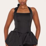 a9f7b99a3782b97b9d90180637beddbfe546dc28_CNL9241_1_black_satin_halter_neck_puffball_playsuit