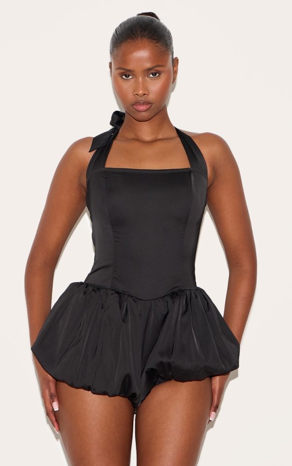 a9f7b99a3782b97b9d90180637beddbfe546dc28_CNL9241_1_black_satin_halter_neck_puffball_playsuit