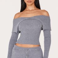 aab12abff520756b49696757eaf2b41e8f5fd172_CNM2371_1_petite_charcoal_fold_over_detail_knit_top