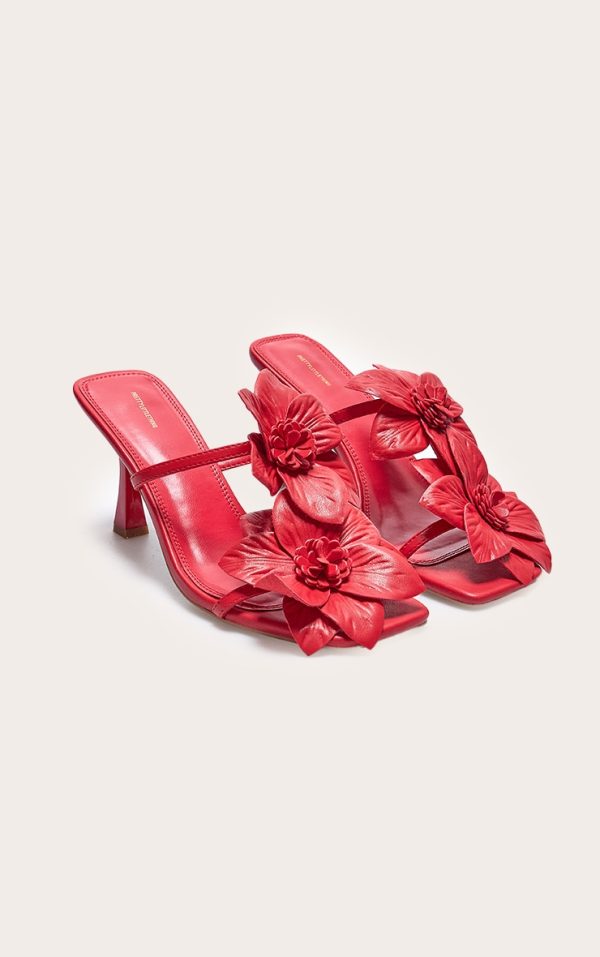 aad5fdfb10d96a4220889a857f0924a78cb9980d_CNL6788_2_red_pu_square_toe_multi_flower_detail_mid_stiletto_heeled_mules