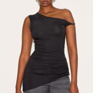 ac9765ceba94eb3551e9aa0af300538b8f57ce0a_CNM4273_1_black_ruched_detail_asymmetric_slinky_long_top