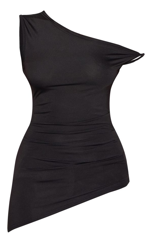 aff00eb5b366584593d39fce3410e347aff9df31_CNM4273_5_black_ruched_detail_asymmetric_slinky_long_top