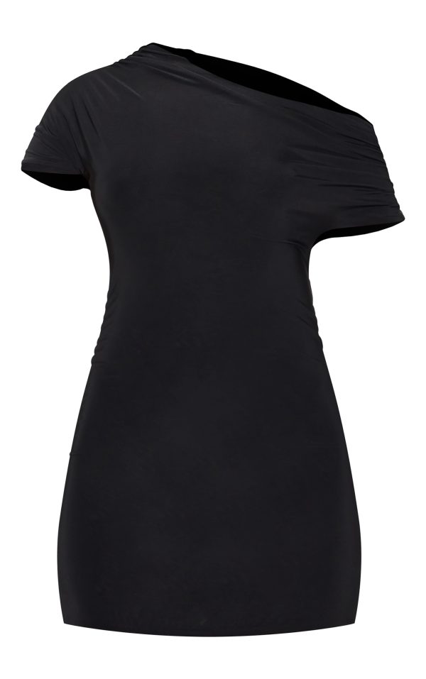 b0db58d21f6b528dbfd6ec3f001b52f91c2e8ffc_CNM2988_5_black_slinky_off_the_shoulder_ruched_mini_dress