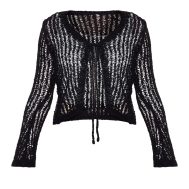 b57a0b36db8318a6bf4cdf5207e37ec5d2c96e32_CNL3274_5_black_ladder_knit_sheer_cropped_tie_front_top