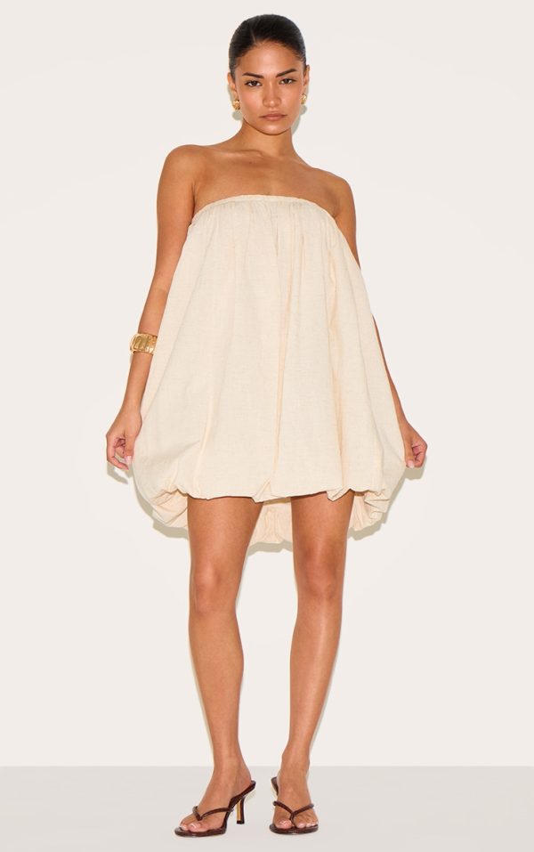 b594d0a63172ddb48dc72cff9716dc9430953fbe_CNM4442_3_petite_stone_linen_look_bandeau_puffball_mini_dress
