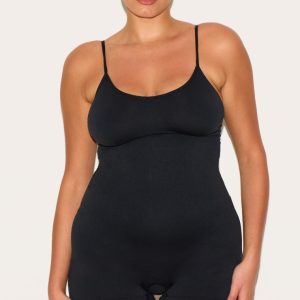 Black Seam Shapewear Unitard