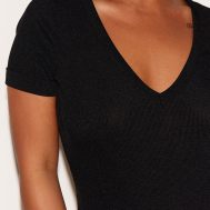 bc79d63a3facbcbb3af4f79dc50c9164d1d1acf5_CLR9833_4_plus_black_ribbed_plunge_short_sleeve_bodysuit