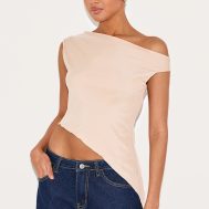 bf946f9171450720ff290360377f4c1f89174e62_CNM6301_1_almond_asymmetric_neck_mesh_top