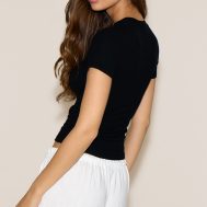 c227fbcd0c91884b4d7d6ee27e55d98ea3839b96_CNM9845_2_black_soft_rib_crew_neck_short_sleeve_top