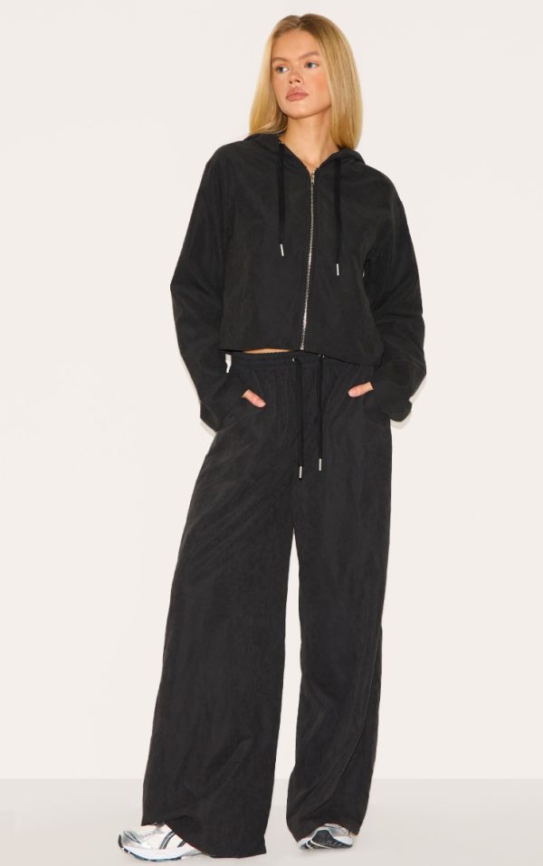 c3081b968b69daa0e9e7ac1e3fa3d7a0d327f735_CNM0138_3_black_peach_skin_woven_zip_up_jacket
