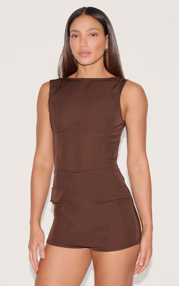 c3e2db78a8fef0ca3d9d83527f338a08a706e3c4_CNM2676_1_tall_dark_chocolate_woven_pocket_detail_skort_playsuit