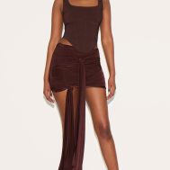 c64961e2269572a4d5e1de57579317e9bab0706b_CNM7958_5_chocolate_double_layer_slinky_knot_detail_mini_skirt
