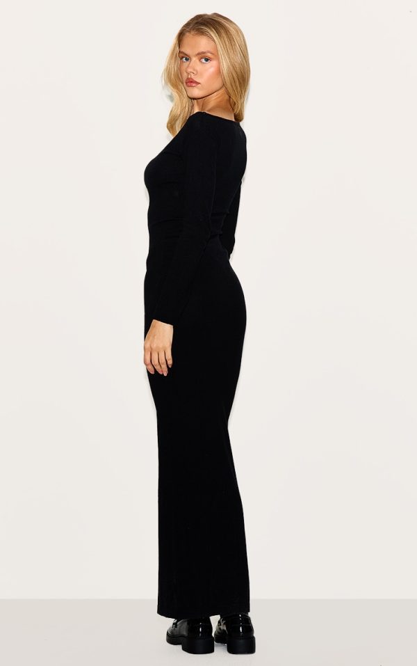 c6a459ba1a1d1ad1d63114f1d257fce2348a341f_CNL6043_2_black_basic_knit_asymmetric_neckline_long_sleeve_maxi_dress