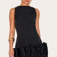 c7922f509b1a3e874e1e8ea7be3404b9be01f8a2_CNM4388_1_petite_black_satin_puffball_mini_dress