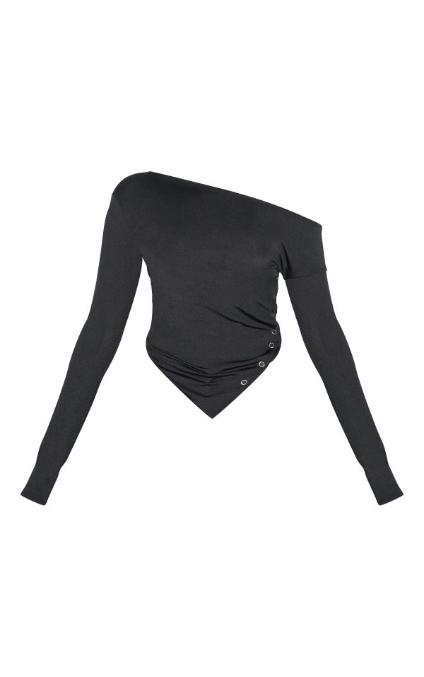 ca4c034450166c6fb1c98b25b6be53e336556b6a_CNL4698_5_black_slinky_asymmetric_neck_popper_detail_long_sleeve_top